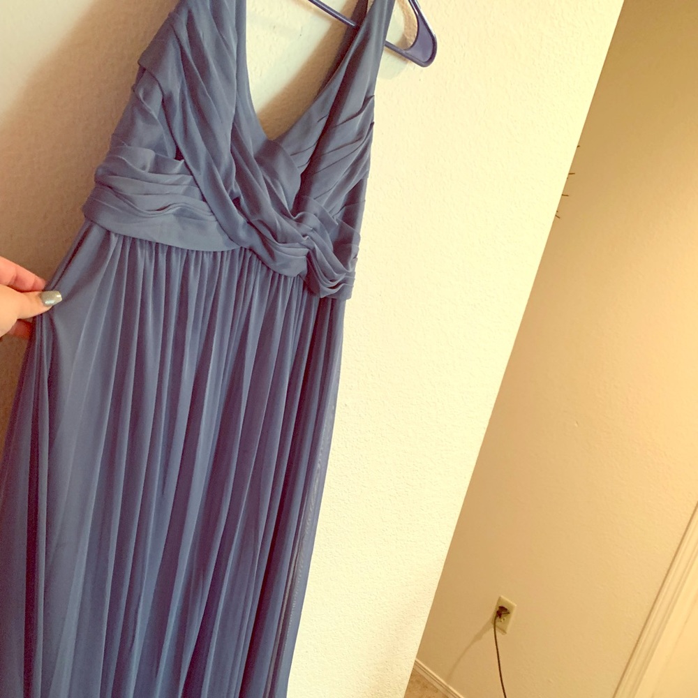 Bridesmaid dress from David’s Bridal - Steele blue
